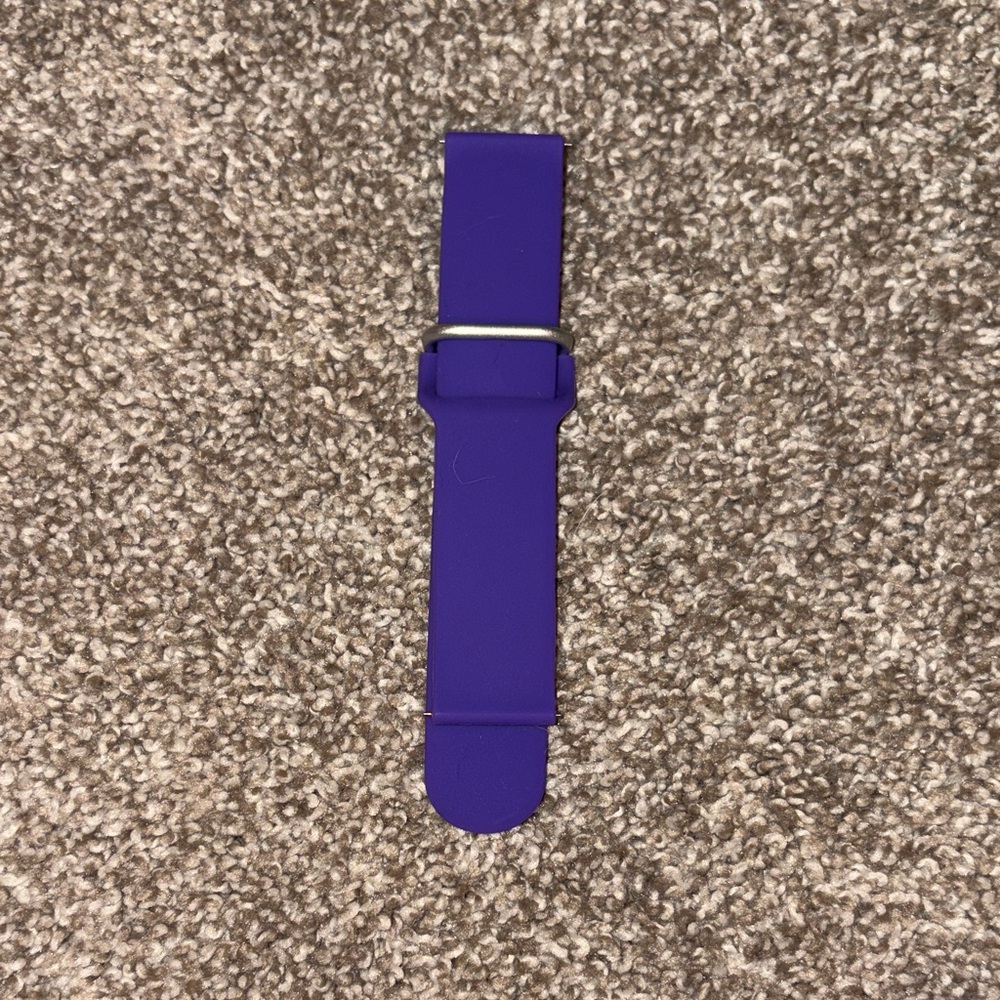 Purple Silicone Wristband Strap for Smartwatches